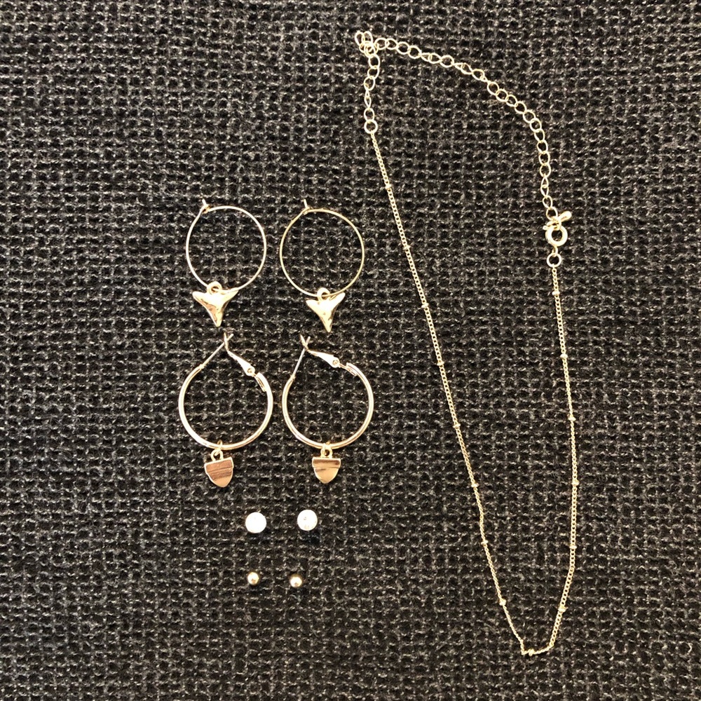 Earring and Necklace Jewelry Set